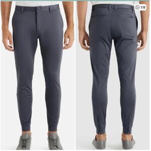 Rhone Men's Commuter Slim Tapered Leg Jogger Pants Stretch Flex Charcoal Size 36